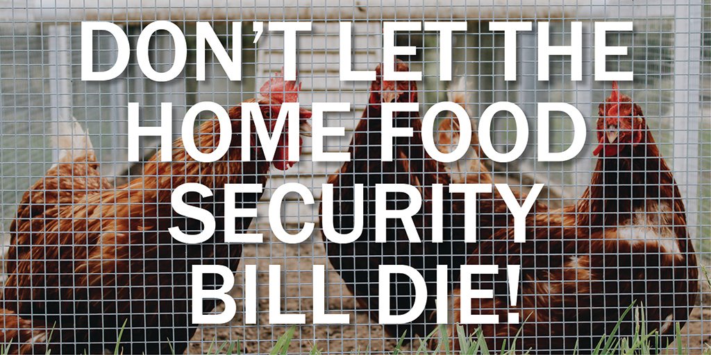 The TX Home Food Security Bill (HB 1686) is on life support and needs your calls &amp; emails! The bill ensures people can grow their own food on their own property but is stuck in Calendar Committtee &amp; hasn't been scheduled for vote. Find out how to help at farmandranchfreedom.org/dont-let-home-…
