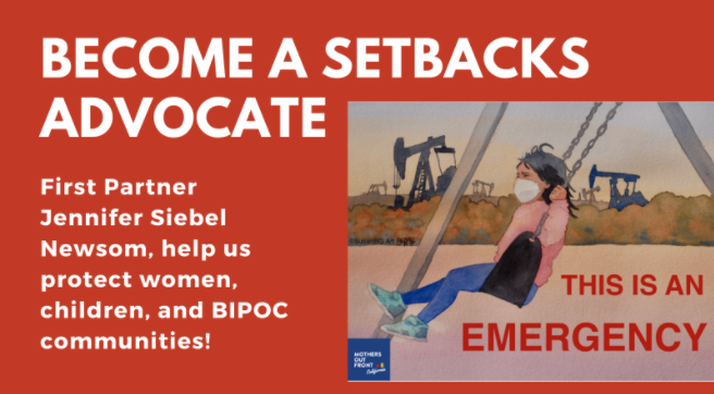 MomsOutFrontCA's tweet photo. Why do we need setbacks from oil/gas drilling?🤔
Living near drilling leads to worse birth outcomes!⚠️

Sign a postcard urging First Partner @JenSiebelNewsom, an ally for women &amp; children, to be a #SetbacksAdvocate!

#SetbacksNOW
@MomsOutFrontCA @VoicesCA
https://t.co/xYl5nW3sYW https://t.co/GOdUYxkokw