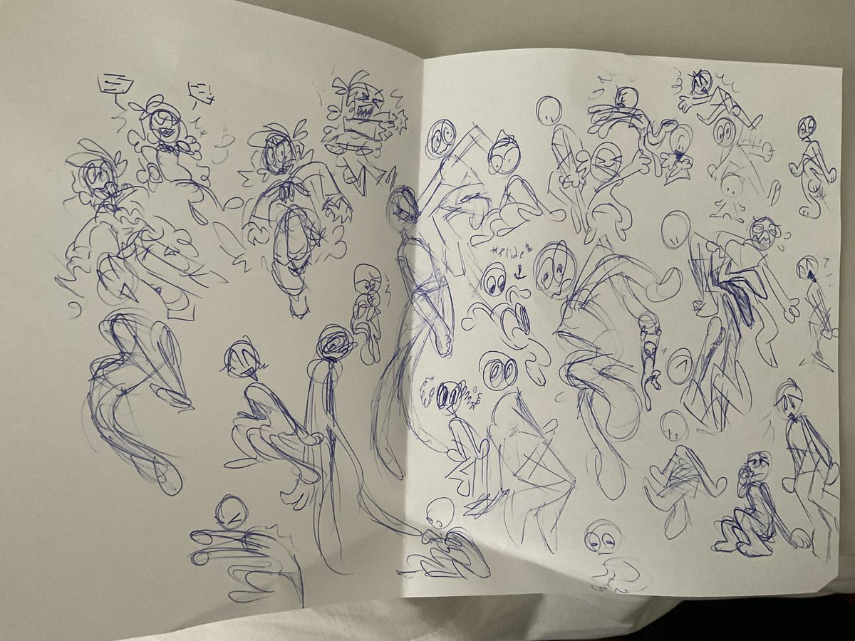 thread of doodles i did at school [ this one is a pose testy page + mera corner lol ]