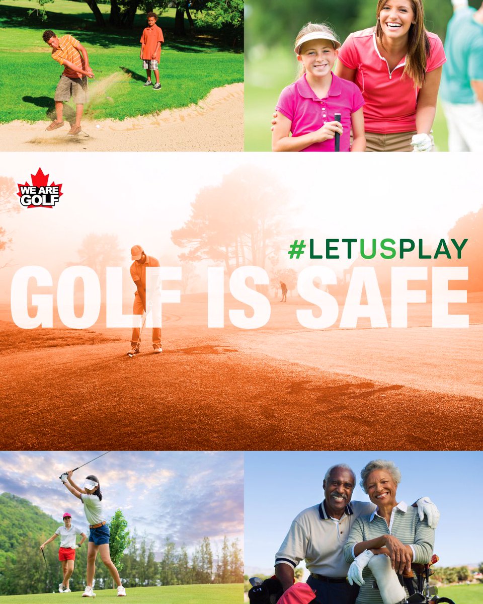 GOLF IS SAFE⛳️ And it is incredibly important for the mental and physical well-being of so many. It is time to reopen safe outdoor activities. #LetUsPlay #mentalhealth #GolfIsSafe