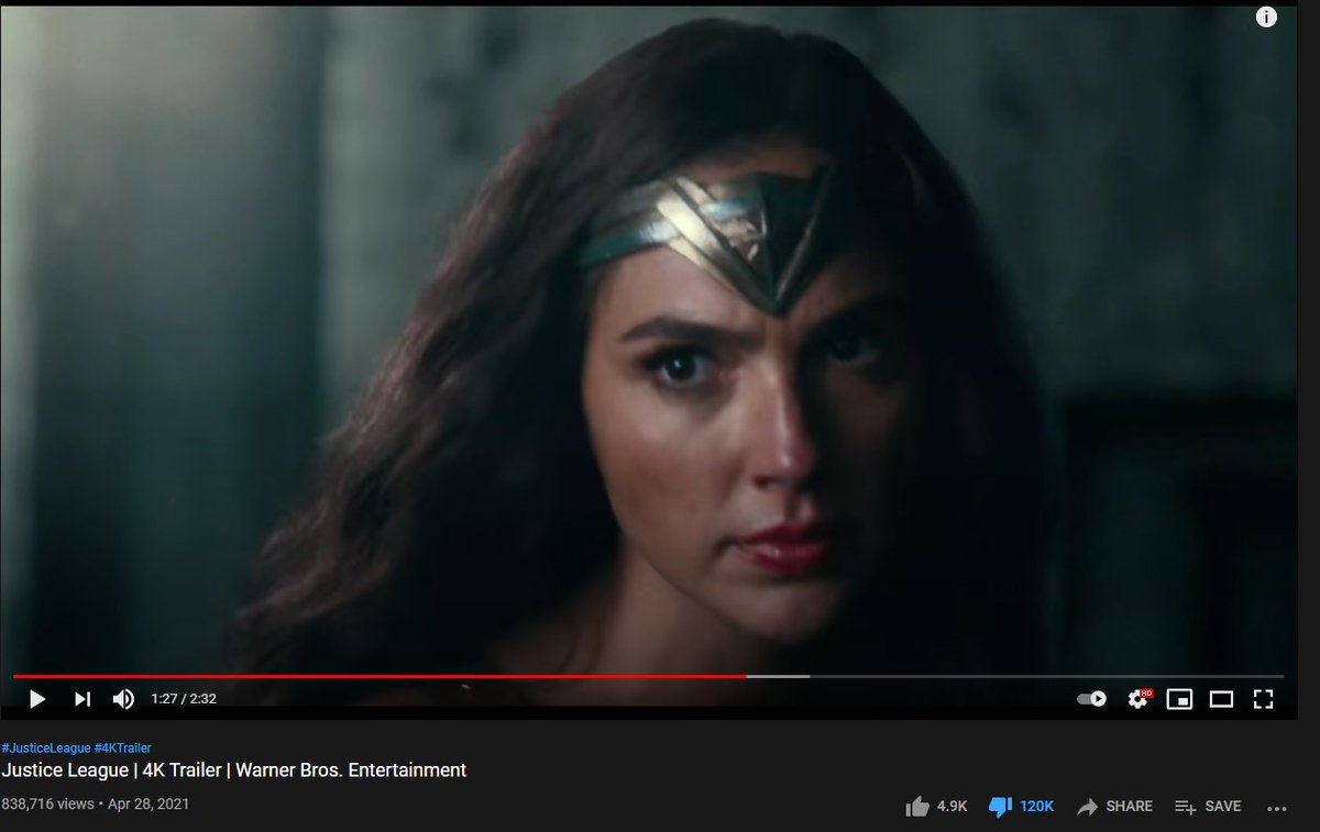 120K downvotes!!!!! Fans have clearly rejected what WB considers as canon to their movie universe 💀