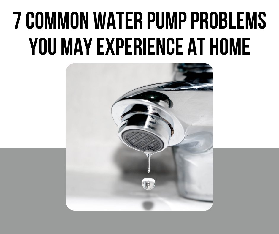 Water pumps need maintenance to function efficiently.

Here are 7 common water pump problems you may experience at home. Click here bit.ly/2QTsxfl.