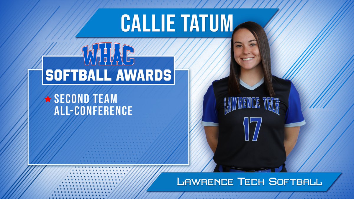 LTU Athletics (@ltuathletics) on Twitter photo 🥎Congrats to sophomore Callie Tatum <a href="/_callie17/">callie tatum</a> for being named to the <a href="/WHACAthletics/">WHAC</a> Second Team All-Conference! #softball <a href="/LawrenceTechU/">Lawrence Tech</a> <a href="/ABTarsSoftball/">Anchor Bay Softball</a> 🥎Congrats to sophomore Callie Tatum <a href="/_callie17/">callie tatum</a> for being named to the <a href="/WHACAthletics/">WHAC</a> Second Team All-Conference! #softball <a href="/LawrenceTechU/">Lawrence Tech</a> <a href="/ABTarsSoftball/">Anchor Bay Softball</a>
