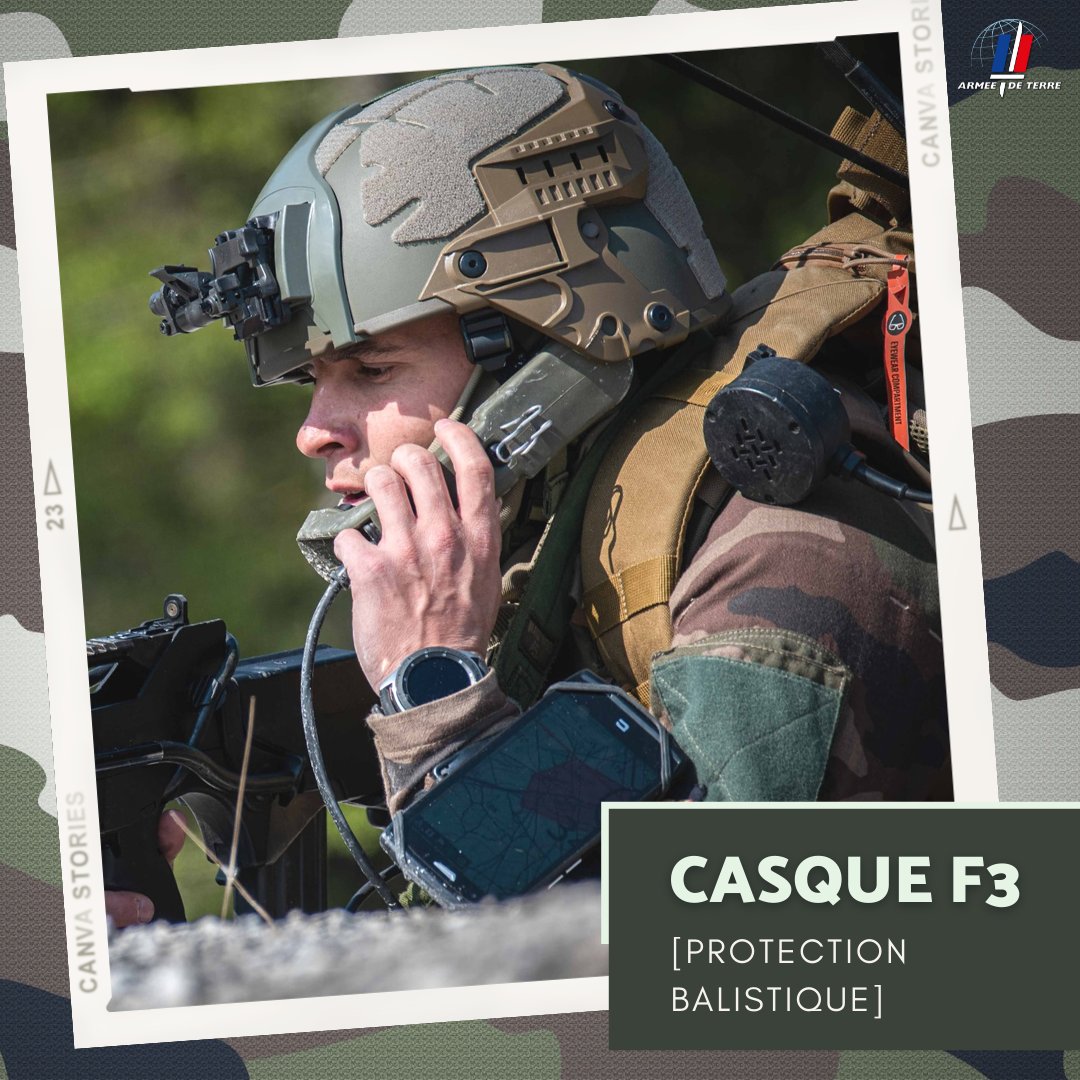 Casque balistique F3  Ministère des Armées