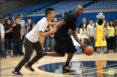 Bonus: joy comes from unexpected placesKobe regularly spent hours training in UC Irvine’s small practice facility“He appreciated our community allowing him to share the space and giving him the respect to immerse himself in his craft.”