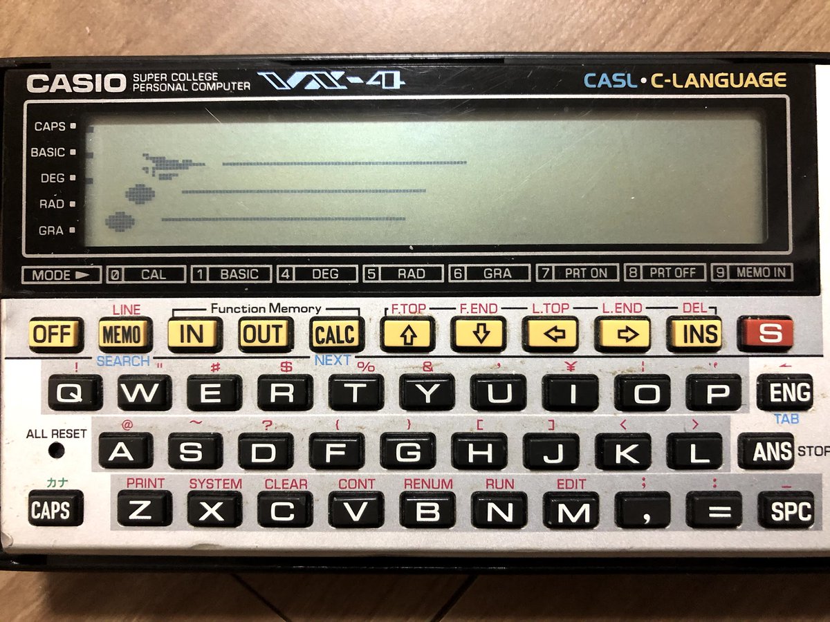 CASIO VX-4 ポケコン - 電子ブックリーダー