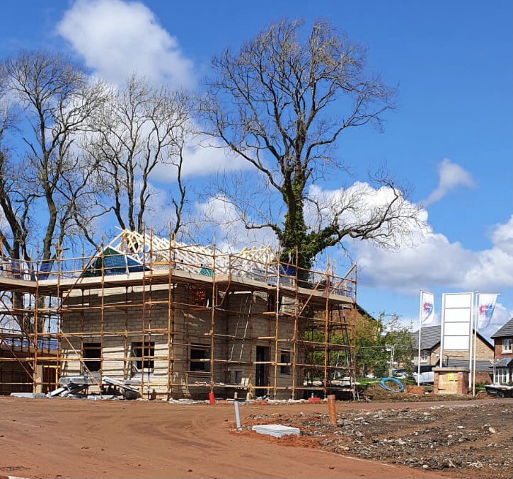 Here’s our Pendleton Meadows in Clitheroe, the trusses landed this morning on the show home, great views of the Ribble Valley countryside #concertliving <a href="/ProgressHG/">Progress Housing Grp</a> concertliving.co.uk