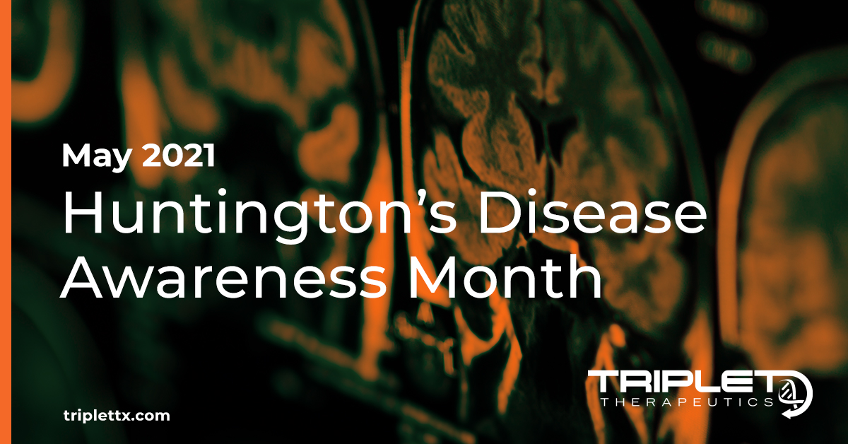 May is Huntington's Disease Awareness Month, so #letstalkaboutHD. We are proud to be a part of the HD community and strive to prevent repeat expansion disorders like HD and ensure a future for our patients. Learn more from <a href="/HSDA/">Ian Hammer</a> here: hdsa.org