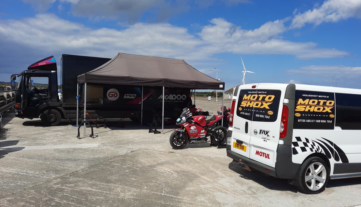 Great to get a run out today for Darryl and Adam at Bishopscourt. Sun was out and both lads were on it! Big thanks to Mark from Moto Shox for all his help and expertise. <a href="/gortreagh/">Gortreagh Printing</a> <a href="/MSSPerformance/">MSS Performance</a> <a href="/GoForecourt/">GO</a> <a href="/EvotechRaceTeam/">Evotech Performance</a> <a href="/pfmbrakes/">PFM Brake Systems</a> <a href="/helperformance/">helperformance.com ™</a> <a href="/SparkExhaust/">SparkExhaust</a> <a href="/Kyle3white/">Kyle White</a>