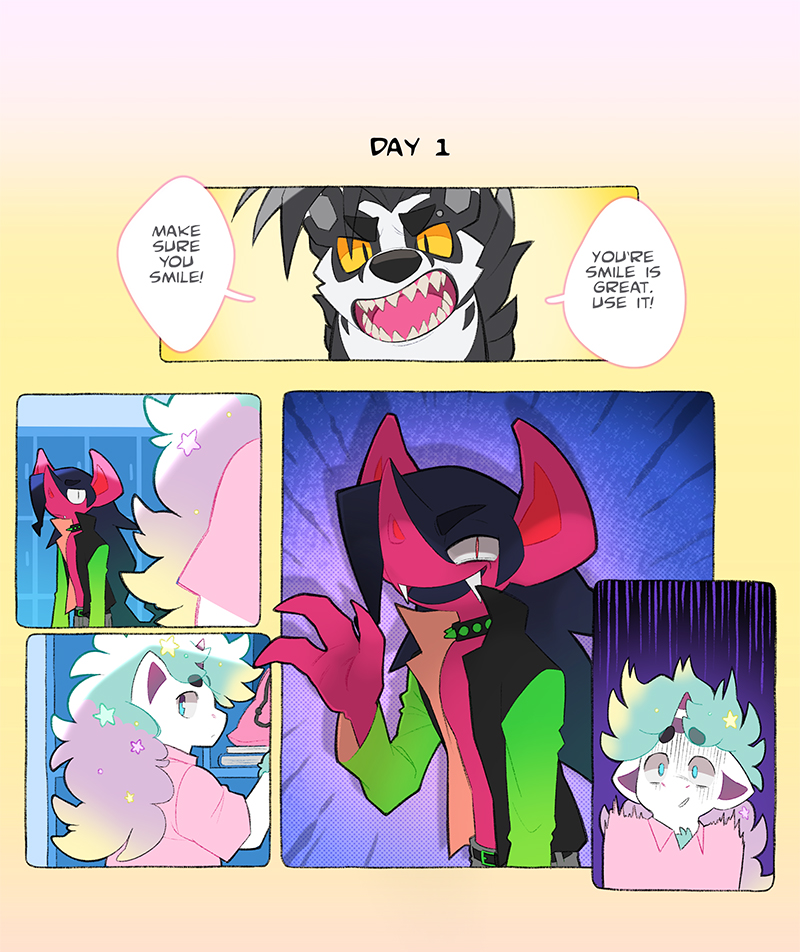Fudo & Casper 04: Trial and Error (1/2)
He's trying. He really is.
#pokemon #comic #morgrem #ponyta #obstagoon #meowstic #lopunny