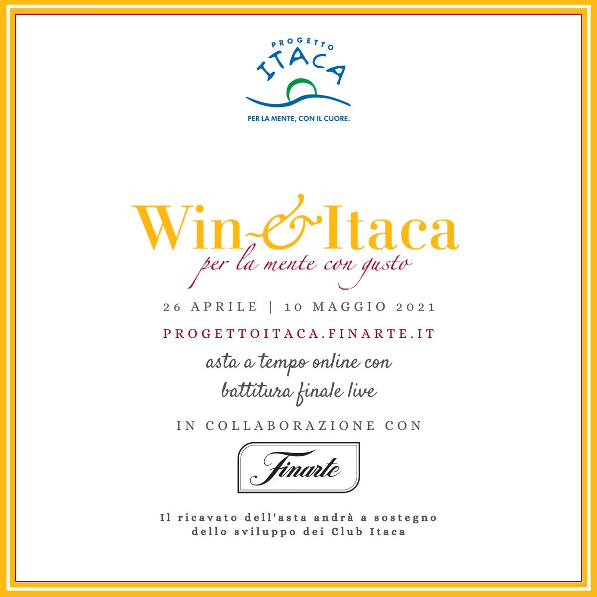 Ultimi giorni per partecipare all’asta Progetto Itaca, che promuove programmi rivolti a persone affette da disturbi psichici, con un voucher per 2 notti, colazione, cena gastronomica e una capanna nella spiaggia Excelsior. 
progettoitaca.finarte.it
#ExcelsiorForYou #Finarte