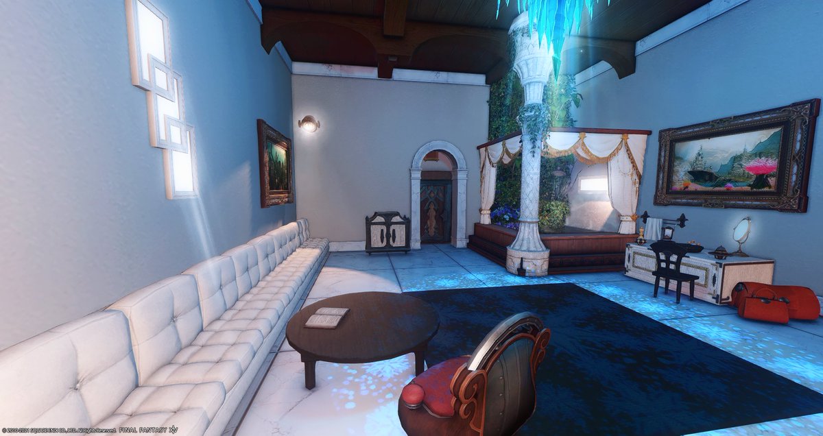 CorwinnA's tweet photo. Character Name: Calypso Iruyt
Home World: Omega
Location: Goblet, Ward 24 / Appartement 009

"Simply fresh and uncluttered..."

#FFXIVFanFest #EstatesOfTheRealm https://t.co/lJCnIKLMQt