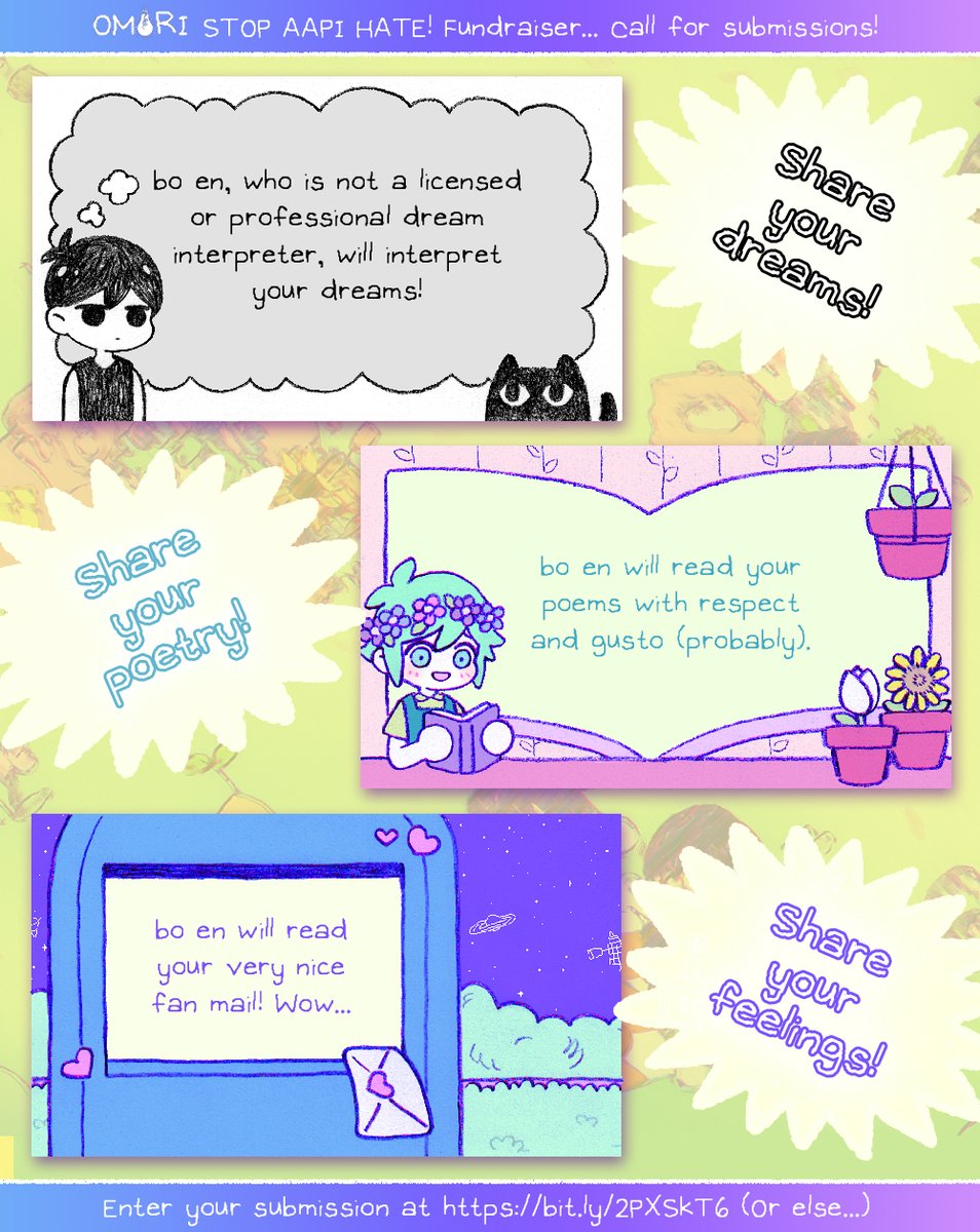 OMORI on X: it has already been 6 months since OMORI's release! wow  please enjoy this interesting wallpaper created from the top poll results  during our STOP AAPI HATE! fundraiser stream! you