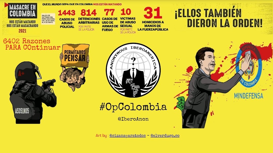 La página del ministerio de tecnologías de la información y las comunicaciones ha sido hackeada.

By: <a href="/IberoAnon/">Anonymous Iberoamérica</a>

&gt; cert-azdigital.mintic.gov.co/AZDigitalV6_Fu… &lt;

#ParoNacional7M