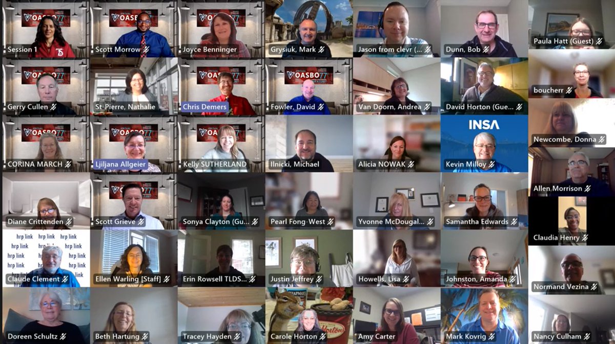 Another great OASBO Annual Conference done.  You can visit all session recordings and vendor virtual booths still in the conference Whova app.

Thanks you so much for participating!! 

#OASBO2021