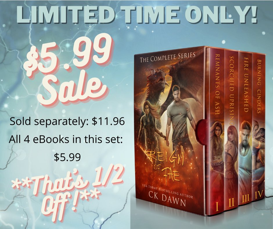 The entire Reign of Fae box set is on sale for a limited time only! books2read.com/reignoffae
Face the Fae Royals? Check (gulp). Alongside a bigger bad? Oh hell yeah!
#amreadingromance #paranormalromance