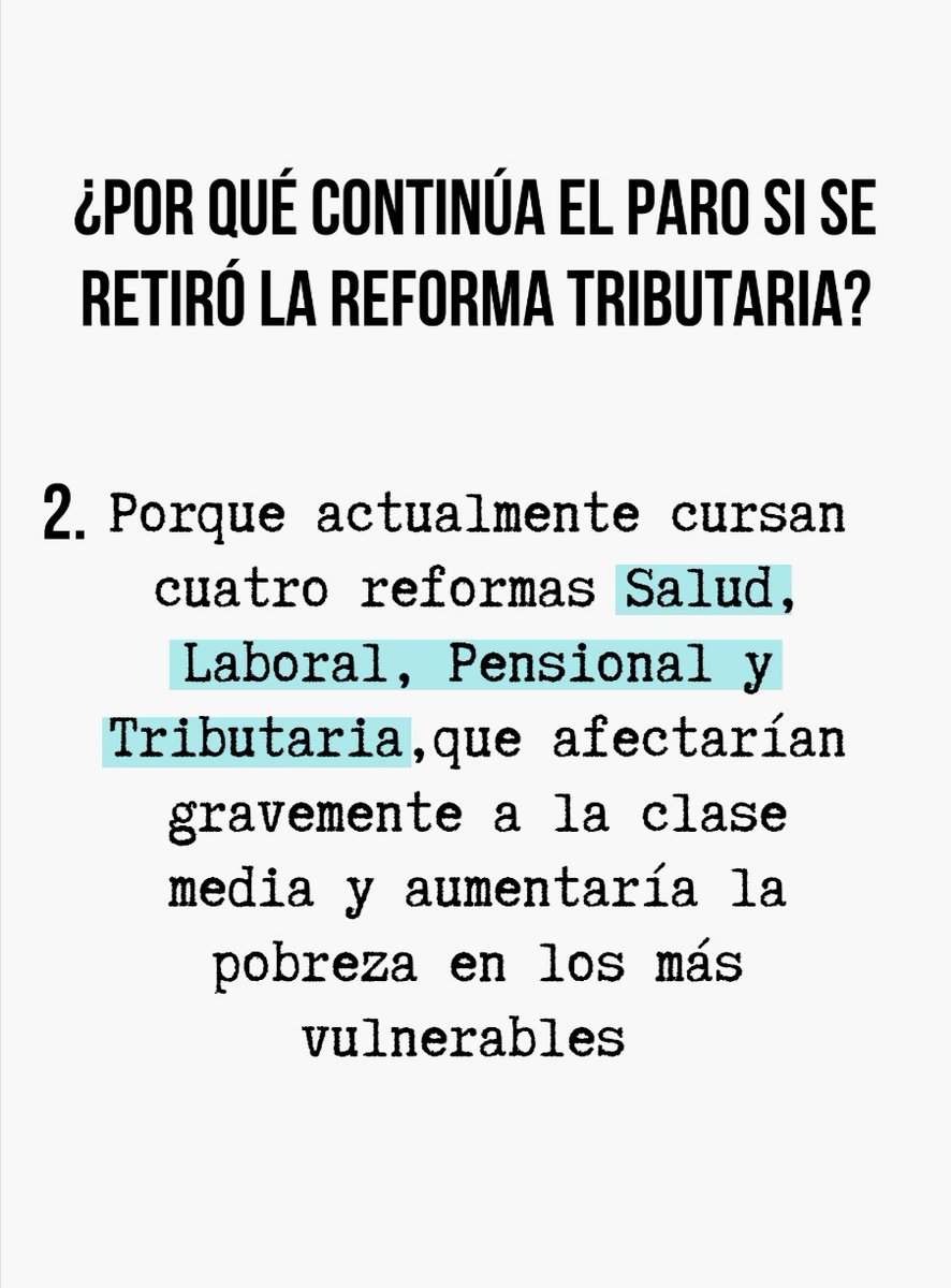 adrisgame's tweet photo. 🗣️ *#SOSColombia* 📢
 ¿Por qué seguimos en PARO si se retiró la Reforma Tributaria?? ⬇️
¿Cómo puedes apoyar las MANIFESTACIONES desde tu casa?
¡Comparte ➕ apoya 🤲 súmate 🙌 infórmate bien 📰 protégete!⬇️
1/3 https://t.co/Erd1nW8B9b