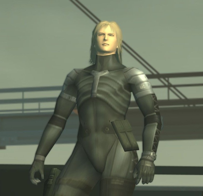 Raiden also has a generally feminine appearance. He has thick thighs, a big ass, and his voice is pretty high. He's even mistaken for a woman by the president at one point in the game.2/9