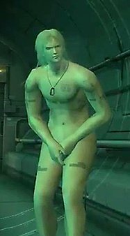 Raiden also has a generally feminine appearance. He has thick thighs, a big ass, and his voice is pretty high. He's even mistaken for a woman by the president at one point in the game.2/9