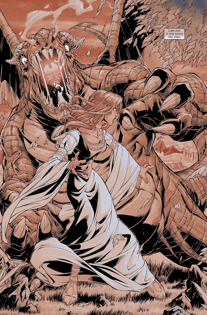 ⠀⠀⠀𝖨 𝖺𝗆 𝗻𝗼𝘁 𝗂𝗇 𝗍𝗁𝖾 𝗆𝗈𝗈𝖽 𝖿𝗈𝗋 𝗍𝗁𝗂𝗌.

Who doesn't enjoy a good LARP session? It gets a bit tiring always having to pretend to be a damsel in distress, though. That scaly beast couldn't lay a claw on her, even if it was real; she's just a good actress.