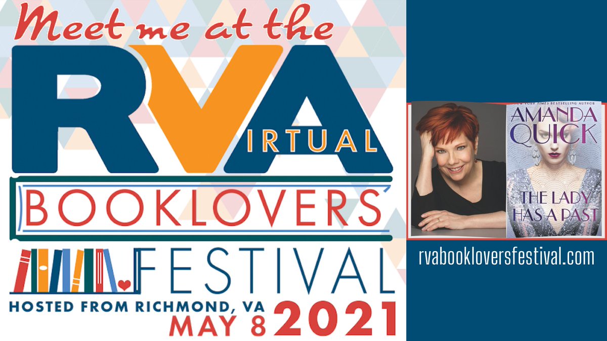 FountainBkstore's tweet photo. Tomorrow!  I can't wait to meet @JayneAnnKrentz on her panel at the #RVABookloversFestival.  

Did you know, she has had over 50 consecutive NYT bestsellers? Her new book (written under #AmandaQuick) is fantastic!! I'm LOVING it!  Free tix here:
https://t.co/lDrHij2P34 https://t.co/g3FiG2xffh