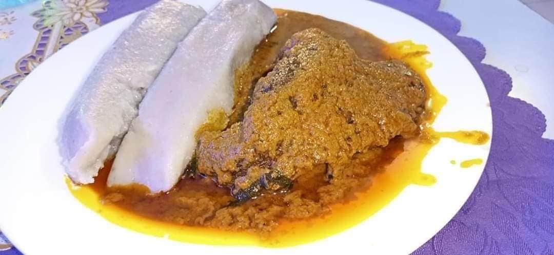 Cornchaff & kwacoco banga soup