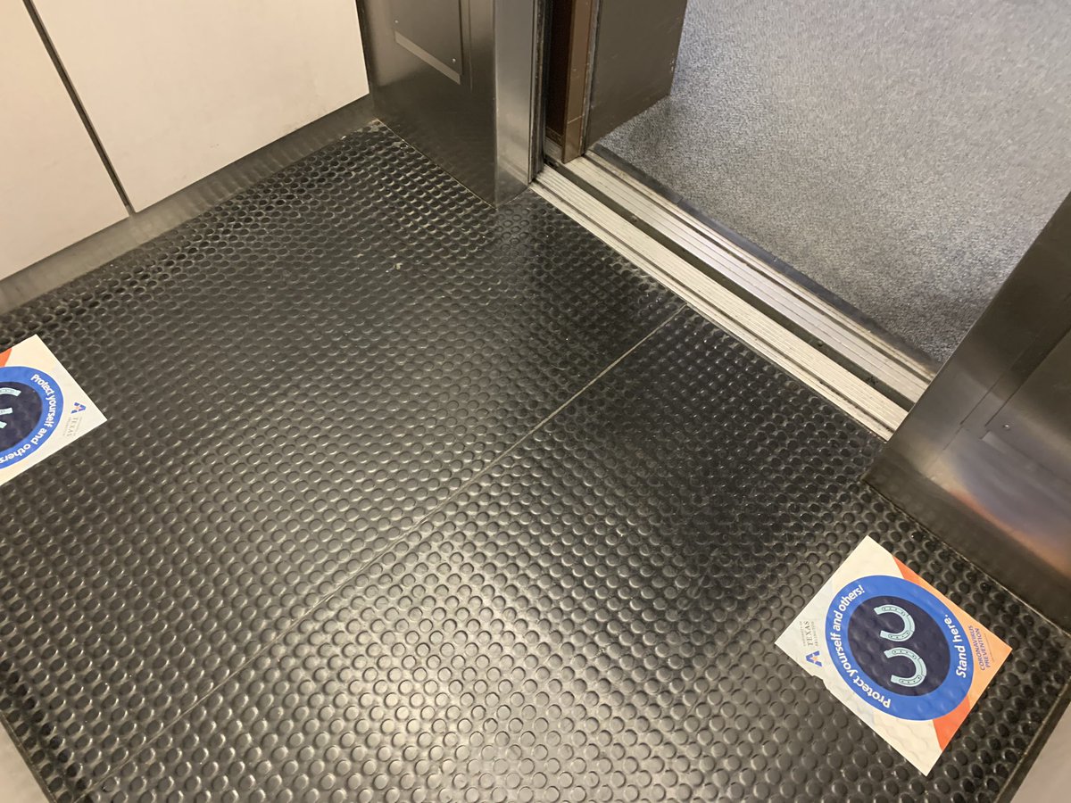 UTACommElevator's tweet image. This is not six feet apart but, hey, YOLO