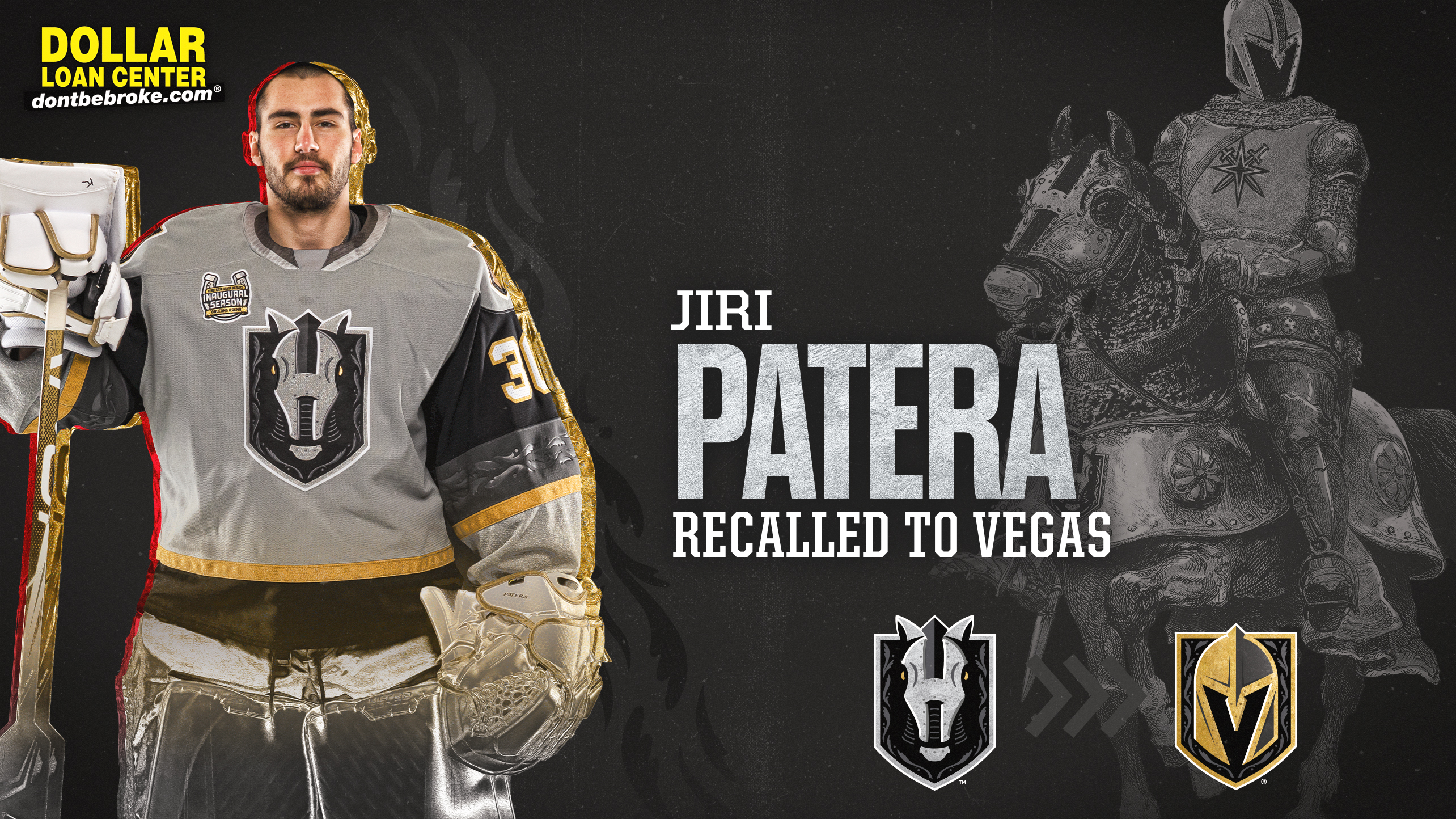 Henderson Silver Knights on X: Jiri Patera has been recalled to the  @GoldenKnights. Dylan Sikura and Logan Thompson have been reassigned to the Silver  Knights. #HomeMeansHenderson