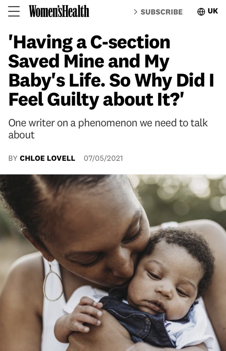 Thank you <a href="/UKWomensHealth/">Women's Health</a> for publishing my C-section story as part of Maternal Mental Health Week and to all of those who contributed. ❤️ #MaternalMentalHealthAwarenessWeek #maternalMHmatters #journeystorecovery #pmhpyourjourneystorecovery #csection #csectionguilt