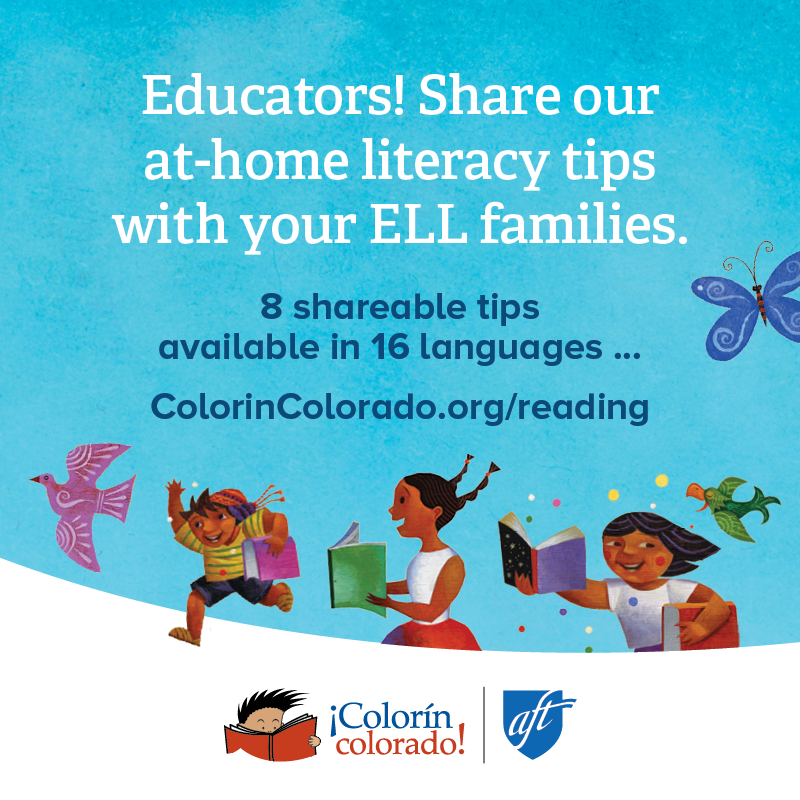 New from <a href="/ColorinColorado/">Colorín Colorado</a> ! 
8 great language &amp; literacy tips in 16 languages to share via tip sheet or social graphics, featuring art by @rafaellopezart | ow.ly/Zrrt30rH1tx  #ELLchat #ELL  <a href="/sharemylesson/">ShareMyLesson</a> <a href="/KarenNemethEdM/">karen nemeth</a> <a href="/LundyPonce/">Giselle Lundy-Ponce</a>