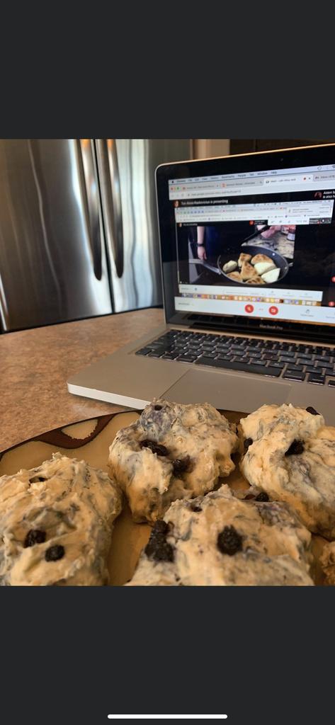 Ms Aloisi and Ms Ward’s history class made Bannock this morning.  Some students joined in making the recipe and some students guided us through it! 

It turned out amazing!   We topped it off with spreading butter, peanut butter, jam, nutella YUM!