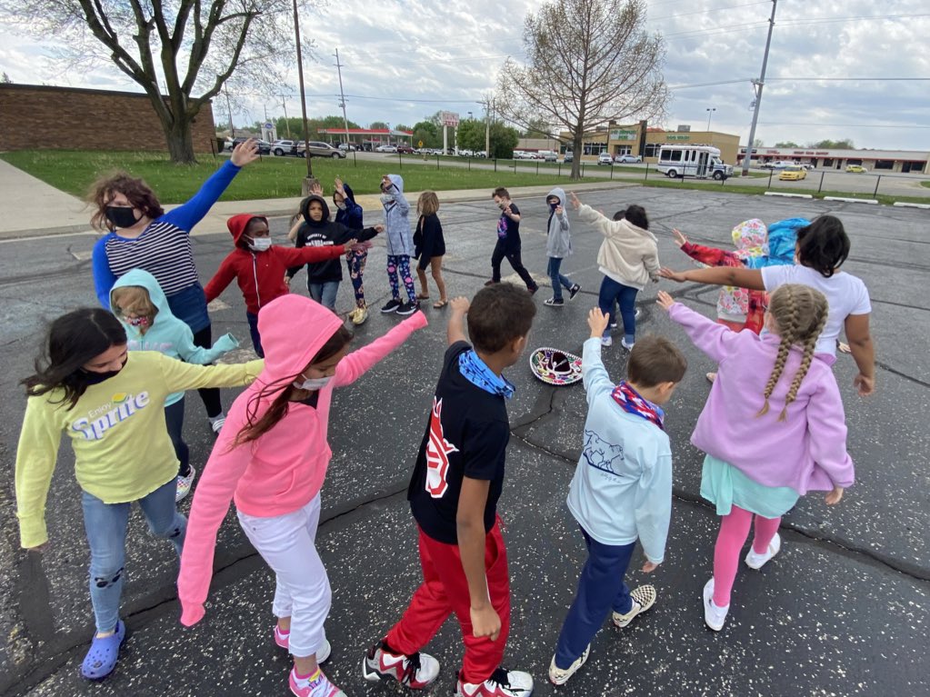 We celebrated finishing ILEARN by dancing outside! @Wallace_SIA