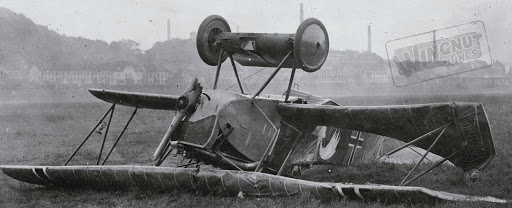 When they returned to base Atkey and Gass claimed 3 aircraft while Gurdon and Thornton claimed 1. After further investigation, the RAF revised this to give the former 2 in flames and 3 crashed, and the latter 2 in flames and 1 crashed. 6/22Wingnut Wings photo.