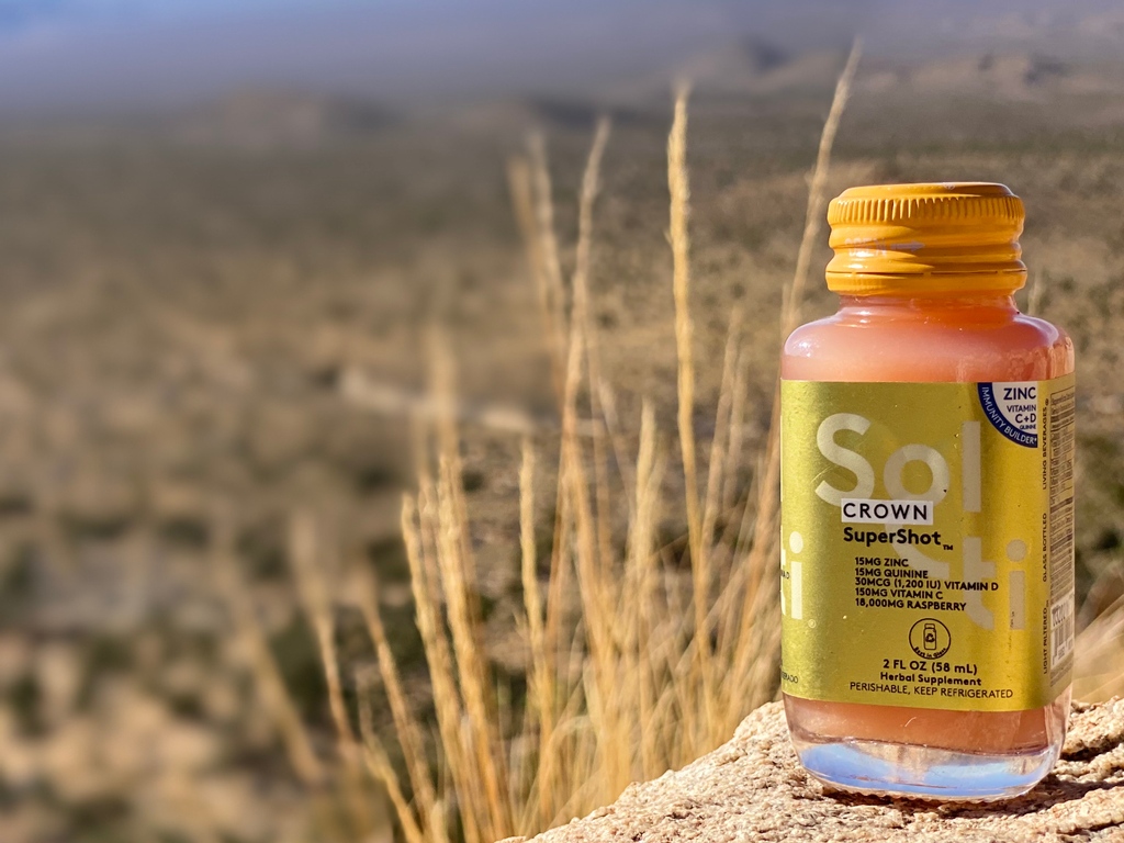 CROWN SuperShot - because you deserve Royal Health 👑⁠ ⁠ We developed CROWN SuperShot in direct to response to the increased human concern of contagious viruses. Time in nature is vital, and health is wealth 🧡⁠ ⁠ Sol-ti.com ☀️⁠ ⁠ #DrinkSolti #LetYourselfShine