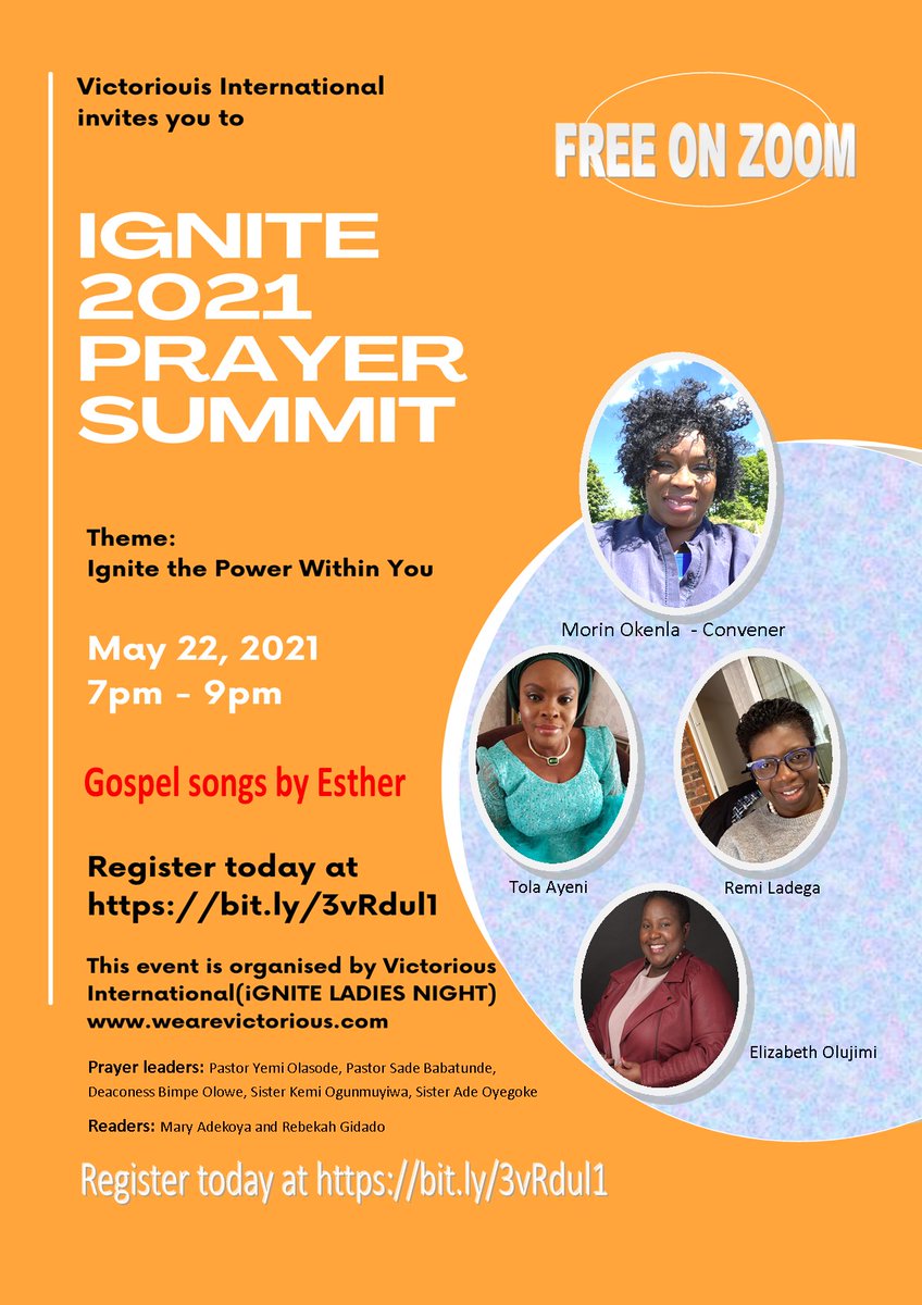 VictoriousHub's tweet image. Hey friends, what are you doing this evening? Why not meet up with me and group of powerful prayer warriors tonight at 7pm at bit.ly/3vRdul1
