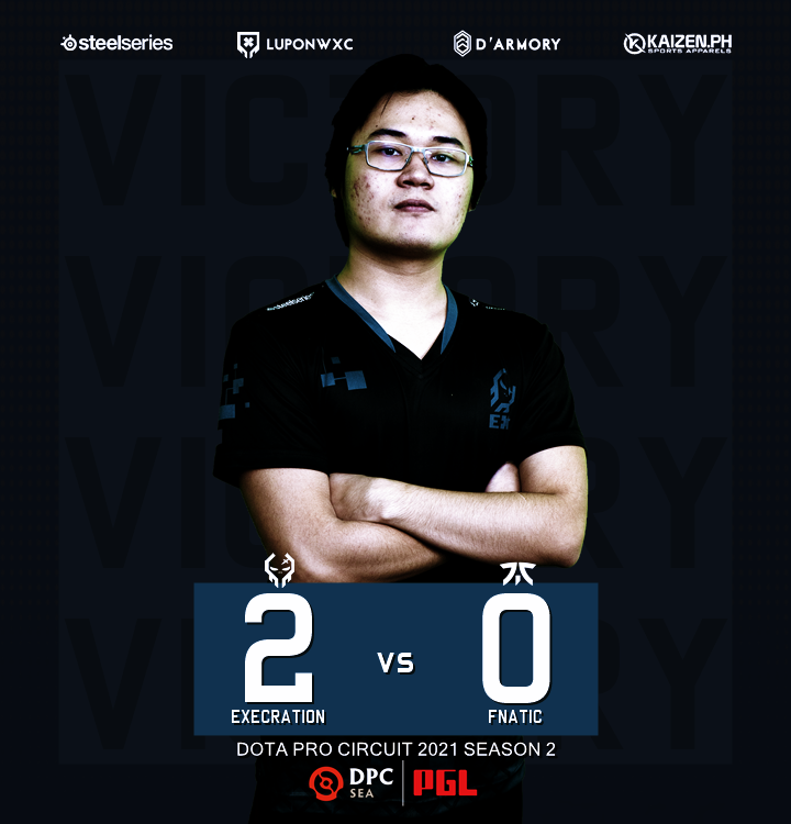 ExecrationGG's tweet photo. COMEBACK AND SEALED IT! We beat @FNATIC by 2-0 in the Tie Breaker for 3rd place. ROAD TO ANIMAJOR!
#LabanExe #ExeShot #ExeWin https://t.co/HKw5LU7v5Y