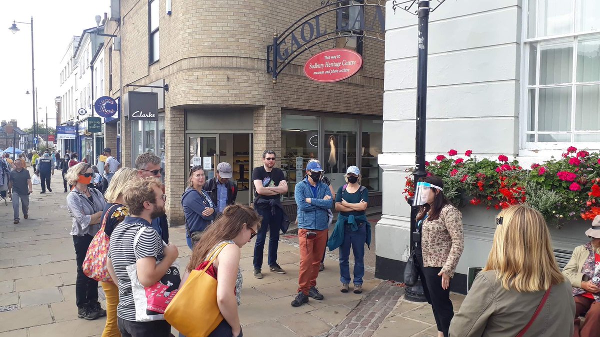 SudburyTC's tweet photo. TODAY! How about a side of #SudburySuffolk history with your Saturday?
Our guided tour 'Step into the Sudbury Story' sets off from
@moreSudbury at 11am
Sudbury Heritage Centre also reopens today at The Town Hall #GaolLane #SWF2021 #museumweather 🚶♀️🏛
https://t.co/BVrotDUQEe https://t.co/0Kjq35ujCb