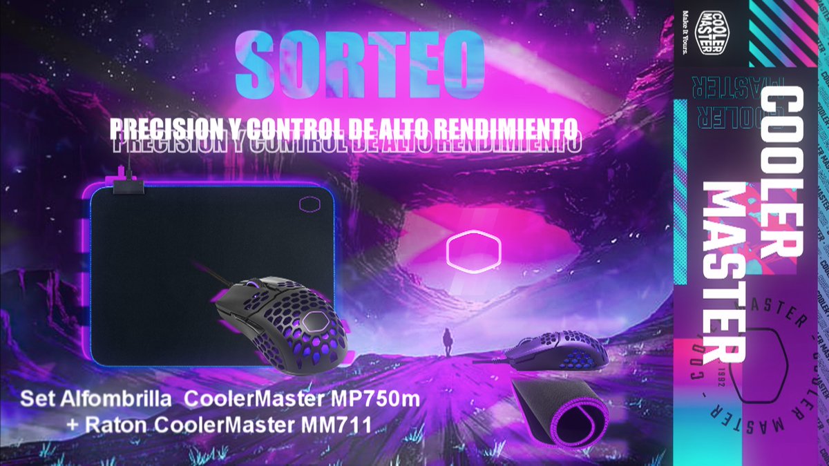¡SORTEO CoolerMaster!🎁

Para participar sigue estos pasos:
-Seguir a 
<a href="/UriskoG/">Urisko</a>
-Seguir a 
@SweetAnais_
-RT y ❤️
Artículos que se sortean:
🖱️ bit.ly/3wo3gZv
⬛️bit.ly/3wrScee
Fecha del sorteo 29 de mayo en mi canal:
twitch.tv/uriskogamer

¡Mucha suerte a todos!