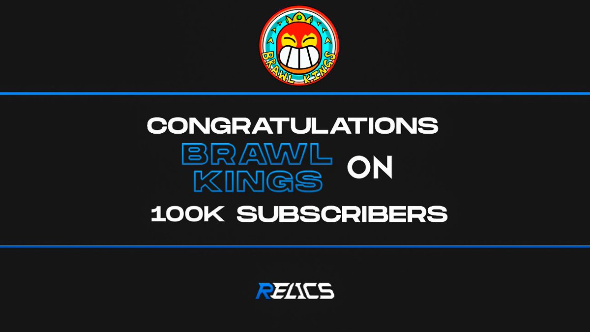 relics_global's tweet photo. Congratulations to @KingsBrawl, one our amazing #ContentCreators on 100K subscribers on @YouTube !!
Spectacular Achievement!!
@YouTubeGaming @YouTubeIndia
#WeAreRelics #RelicsOP #BrawlStars @BrawlStarsIN
GFX by @AMGAMER24 https://t.co/Mts1GVt9mw