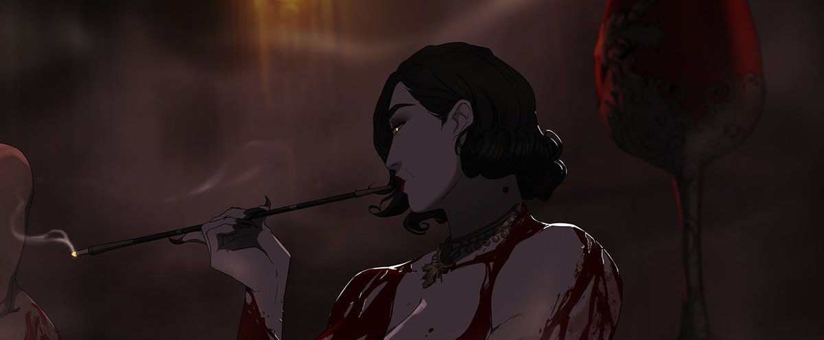BS_artsss's tweet image. More Lady Dimitrescu bloodbaths🙏