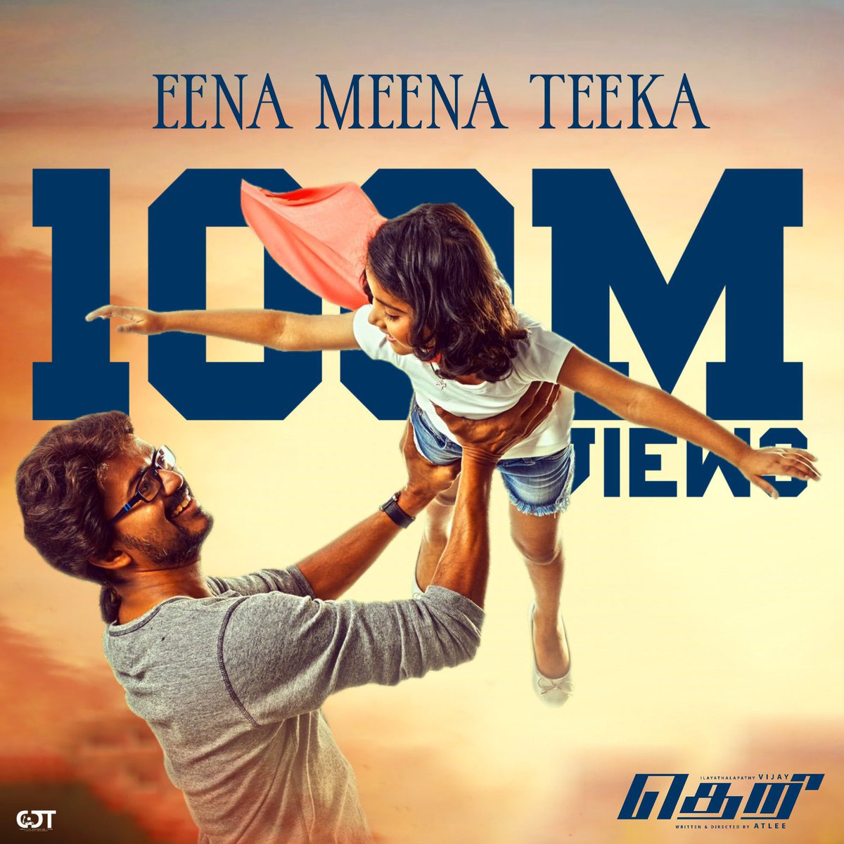 #EenaMeenaTeeka Video Song hits 1⃣0⃣0⃣ MILLION+ Views and becomes the 2nd video song from #Theri to cross the 100M mark on YouTube ❤️ 

#Master #Thalapathy65 @actorvijay @Atlee_dir @gvprakash