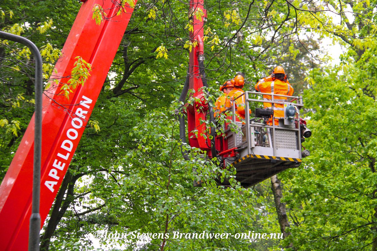 Melding brandweer Excelsalaan Apeldoorn