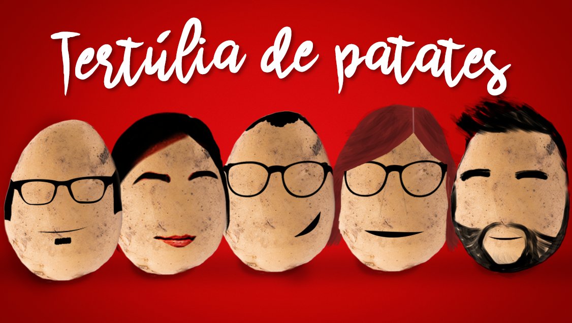 vialliure's tweet photo. 👉 🥔 Ja sabem que no podeu passar sense ella. Per tant, que comenci la #Tertúliadepatates

😃 @claramolins @mireiagarolera @beltrushi @xpuig75 i @tonimunoz ens explicaran tot el que els ha sorprès aquesta setmana...

🔴📻 https://t.co/jIMz4Nib1e https://t.co/xQpNzFiEfm