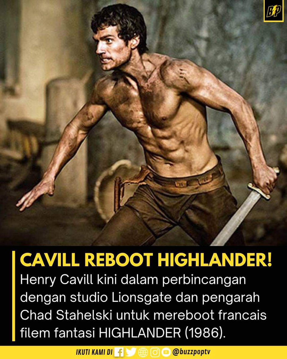 buzzpoptv's tweet image. #TriviaFilem - Bila pencipta JOHN WICK dan pelakon SUPERMAN bergabung untuk mereboot HIGHLANDER... "There can be only one!!!"

#Highlander #HenryCavill #Reboot a