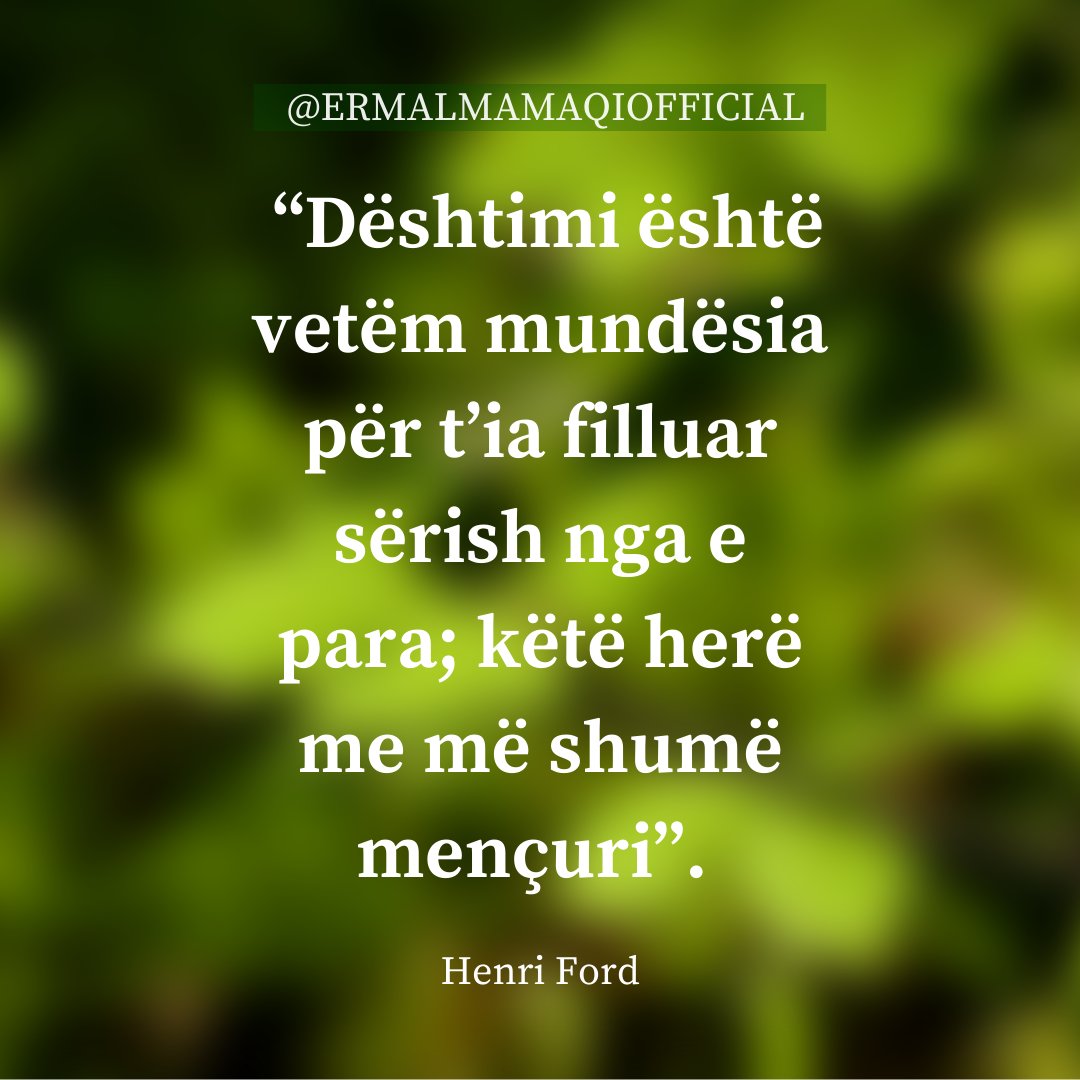 ermal_mamaqi's tweet photo. Failure is simply the opportunity to begin again; this time more intelligently.
.
.
.
#ErmalMamaqiOfficial #ErmalMamaqi #Comedy #Training #Motivation #Quotes #Daily #DailyMotivation #Inspiration #Success #Successful #Entrepreneur #Happiness #TIDIAL #Business #Happy #Life #live https://t.co/K2aUtY2fRd