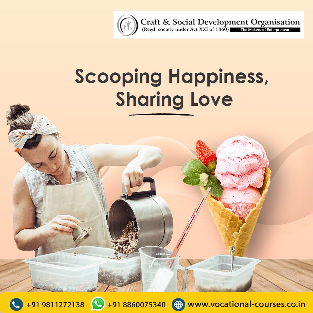 2009Sunita's tweet image. We help you invent royal treats through our ice-cream-making courses. Enroll in our Ice-Cream making course that will take you offshore!
Enrol now: bit.ly/3fDEKNc
Visit us at-vocational-courses.co.in
#CSDO #Development #DevelopmentOrganization #IceCream #Dessert #Food