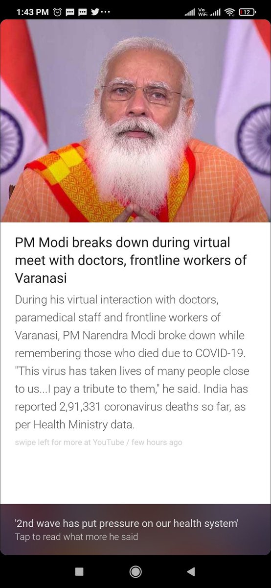 Pushpan34271310's tweet image. Never seen a PM who is connected with his ppl @PMOIndia  we r with u sir.. Good and Bad times come.. Pl dont spread negativity we need to suport evry1 here this is d tym to show ur deshbakti and responsibility for u ur fmly and nation..Jai hind #Nation_With_Modi #ModiStopCrying