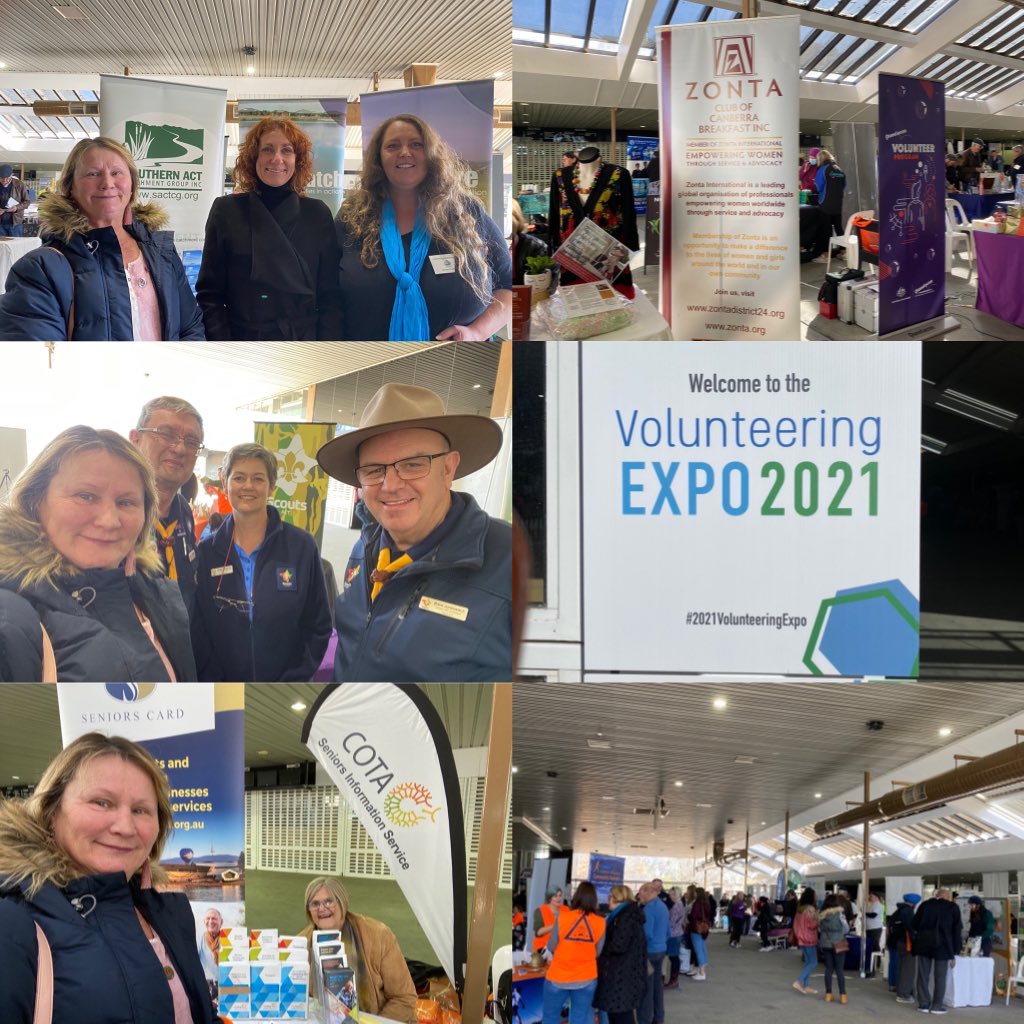 Great #2021VolunteeringExpo today <a href="/VolACT/">VolunteeringACT</a> with many excellent #volunteering opportunities <a href="/cotaact/">Council on the Ageing (COTA) ACT</a> <a href="/CommsatWork/">Communities at Work</a>