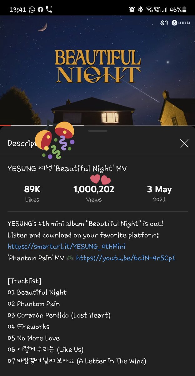 TJ79_EunSiHae's tweet photo. Congrats @shfly3424 π1M views #BeautifulNight β¨π
I Promise Uβ£ Mi Corazon πalways here 4U π μμ±μ€λΉ ππ»ββοΈ
"I will treat your heart like my heart, I promise"π₯#ELF π #μμ±
νμ λΉμ μ μ¬λνκ³ μ§μ§νμΈμπ μμ€ν μμ±μ€λΉ π
@shfly3424 #Yesung #μμ±λ²λΈ
#MeetYesungInSpring https://t.co/rhF8hCEdCY