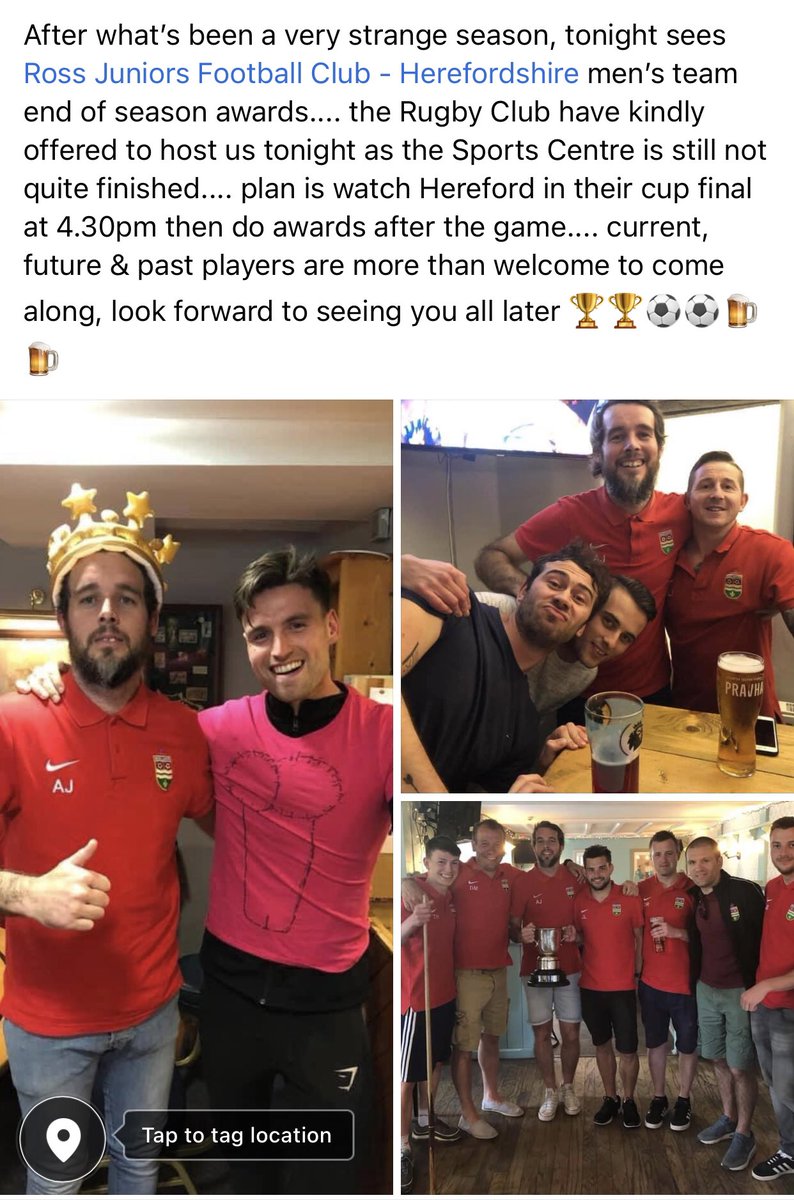 Daniel Morris (@dantvhead) on Twitter photo Tonight sees end of season awards for <a href="/rossjuniors/">Ross Juniors FC</a> menβs team.... thanks to <a href="/ROWRFC/">Ross-on-Wye RFC</a> for hosting us πππΊπΊβ½οΈβ½οΈ Tonight sees end of season awards for <a href="/rossjuniors/">Ross Juniors FC</a> menβs team.... thanks to <a href="/ROWRFC/">Ross-on-Wye RFC</a> for hosting us πππΊπΊβ½οΈβ½οΈ